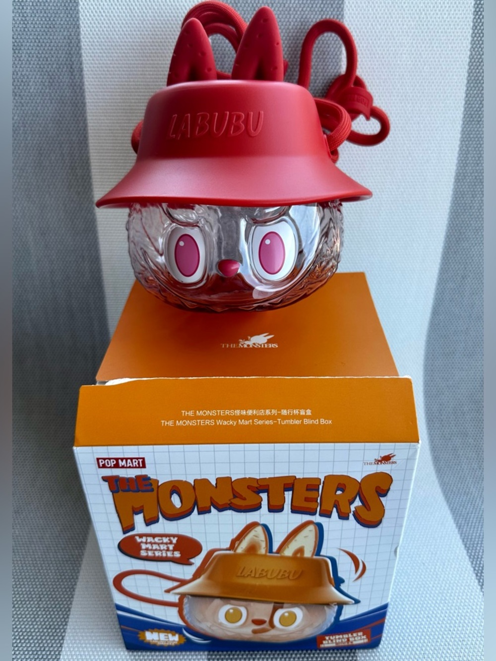 POP MART The Monsters Labubu Wacky Mart Tomato Red Tumbler Blind Box
